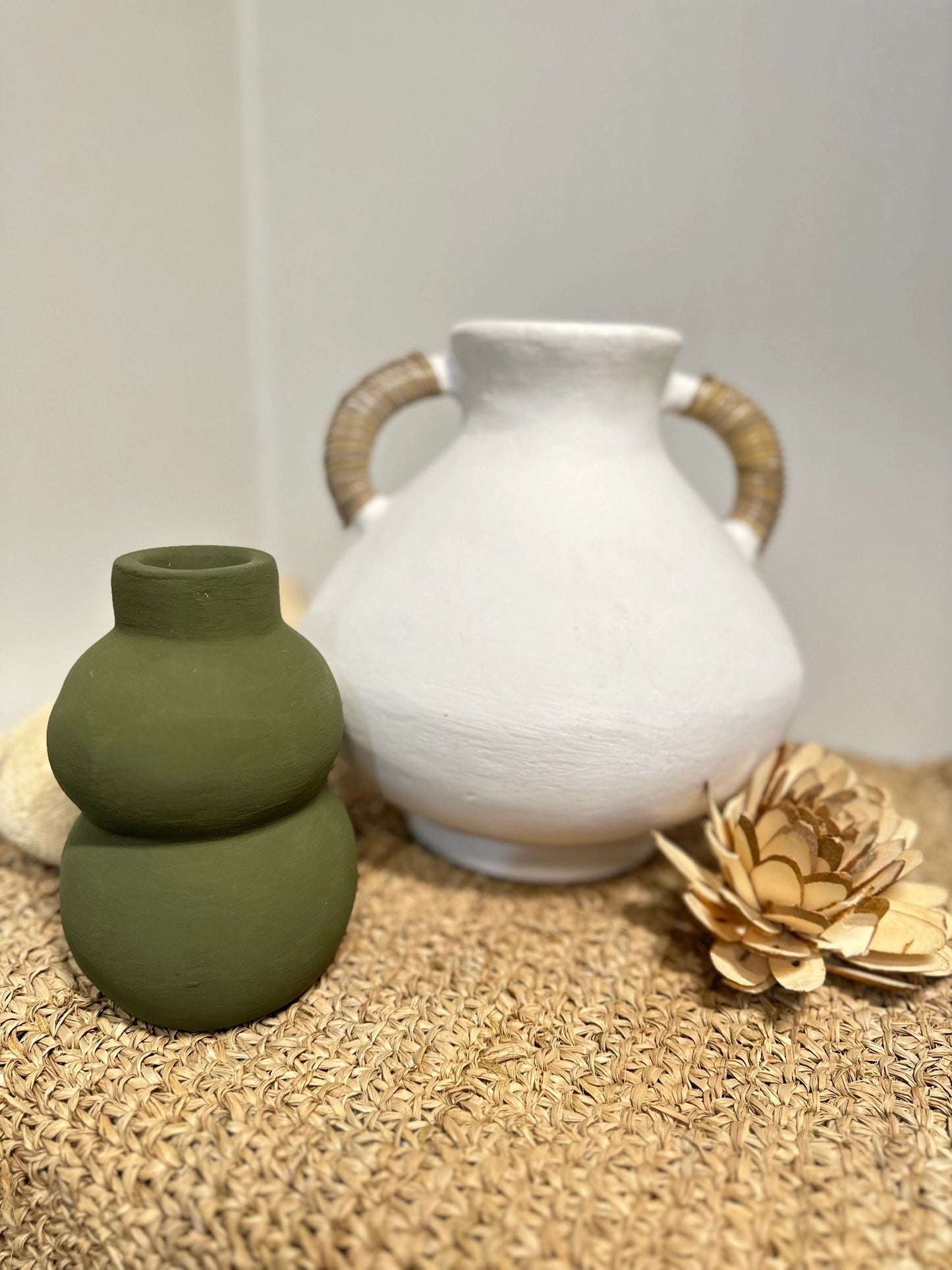 White Pottery Vase Medium