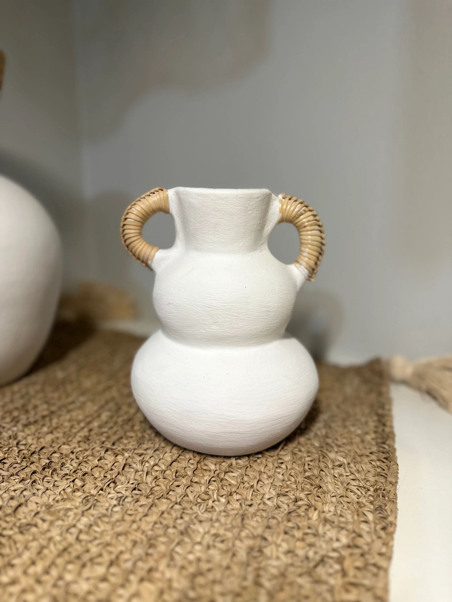 White Pottery Vase Small