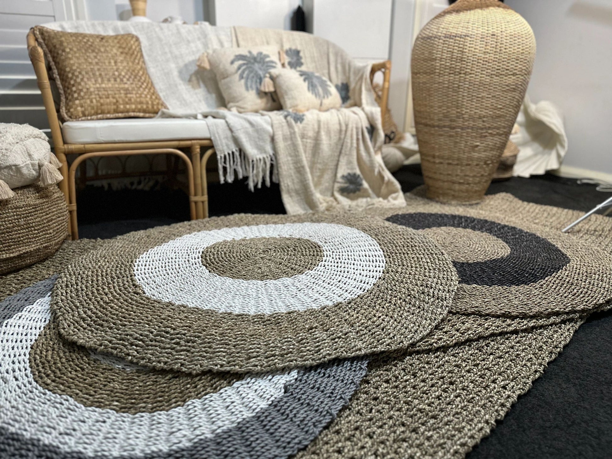 Round Seagrass Rug 