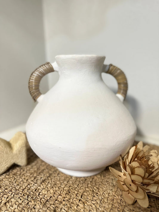 White Pottery Vase Medium