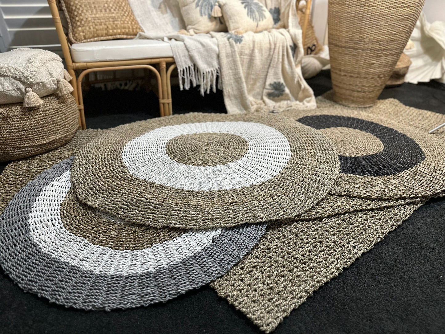 Round Seagrass Rug 