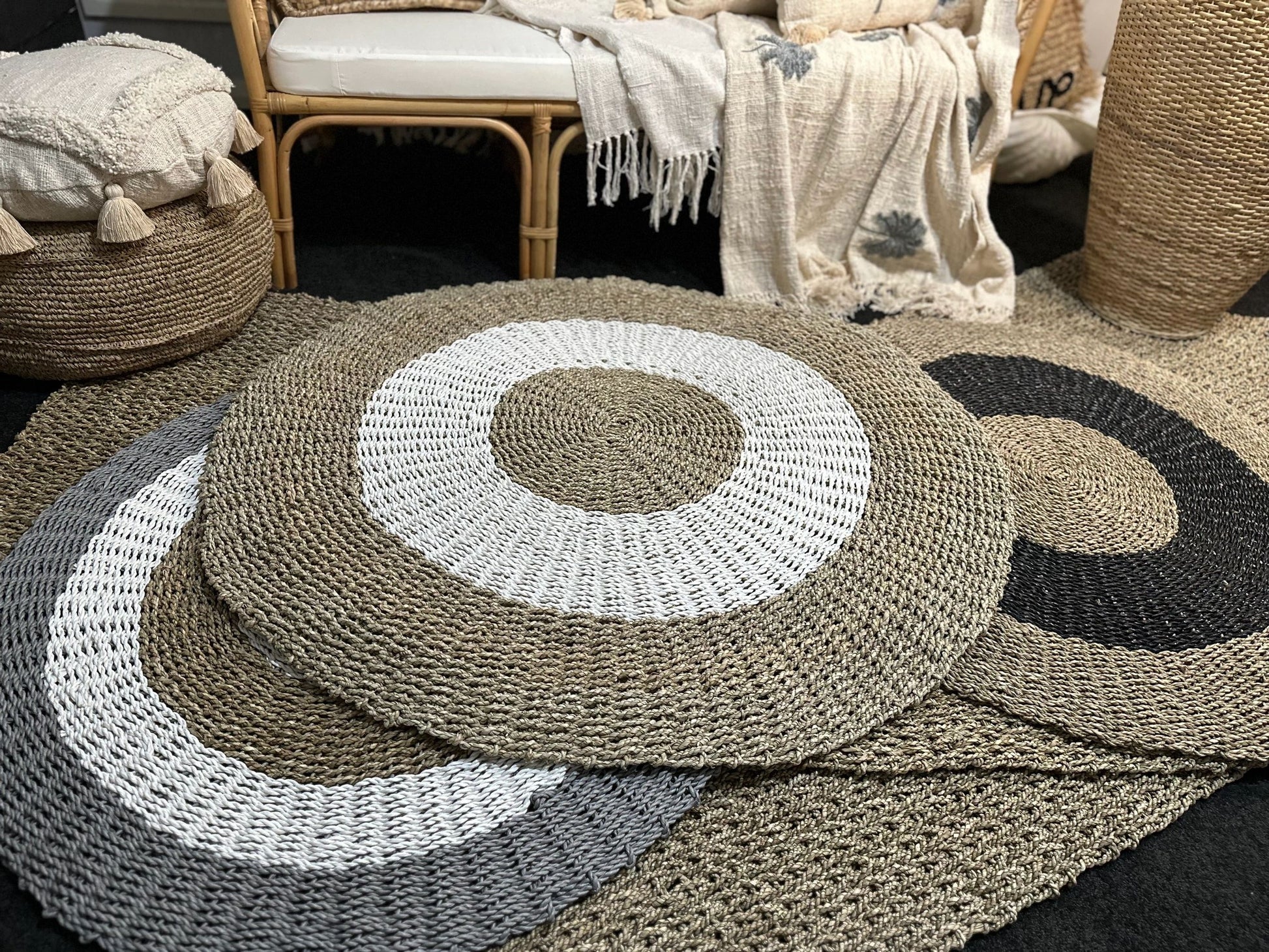 Round Seagrass Rug 